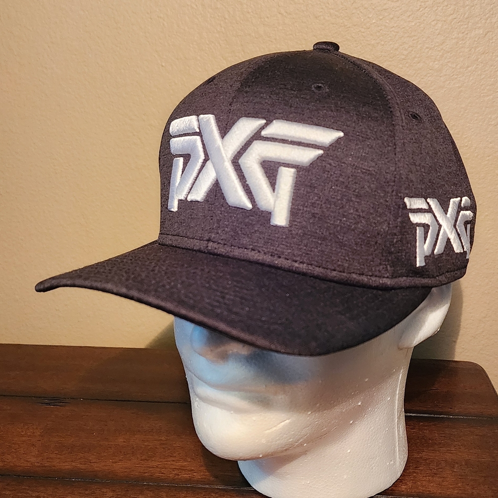 Newera 9FIFFTY, PXG Black and White Logo Golf Cap, adjustable velcro closure